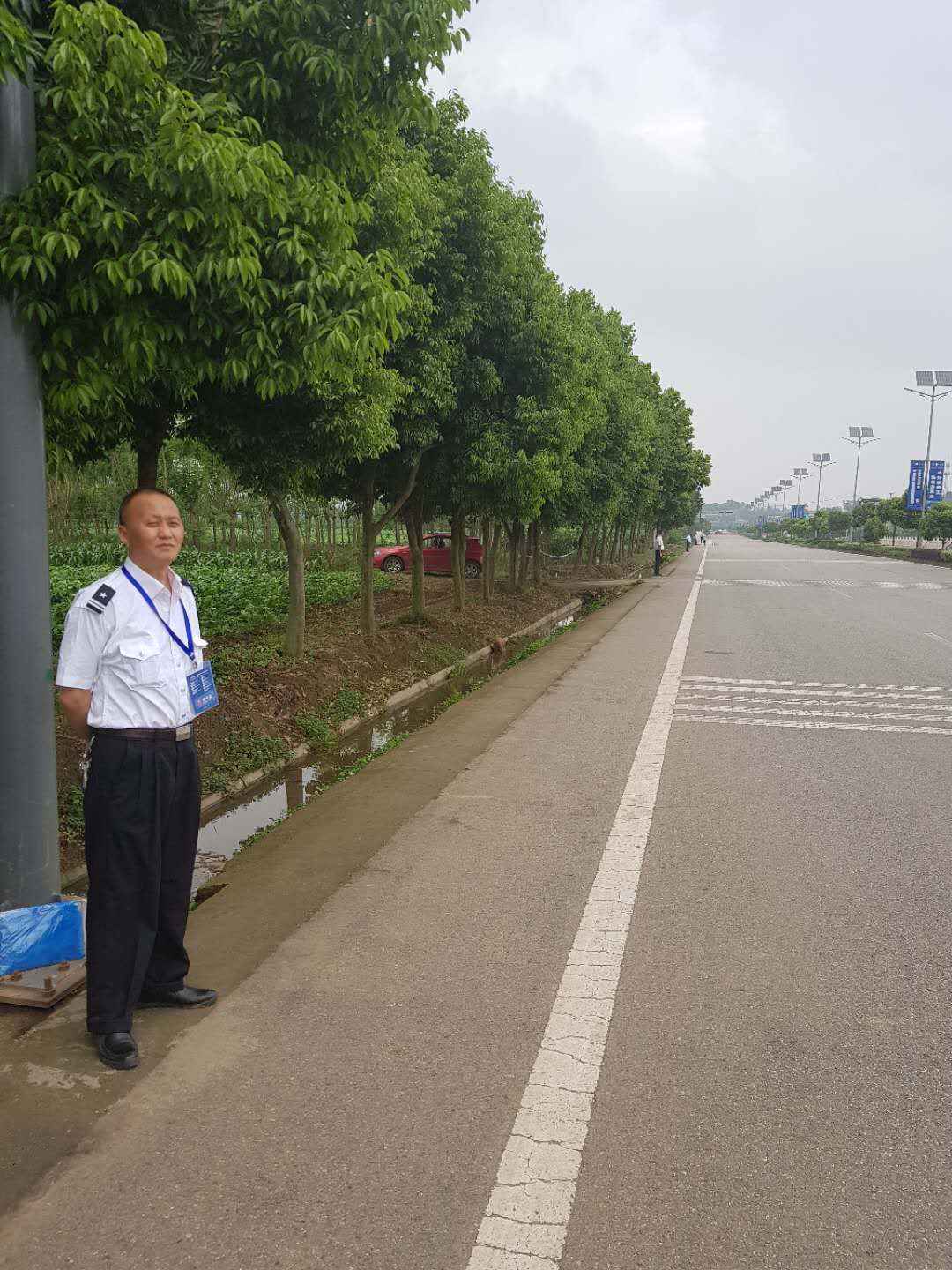 參與世界杯鐵人三項比賽的秩序維護(hù)工作  2019
